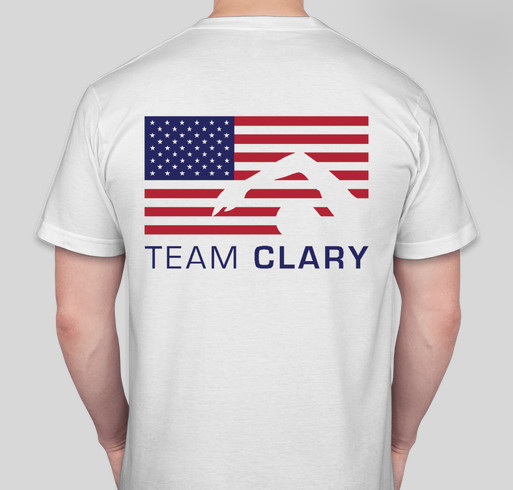 Team Clary Olympic Trials Shirts Fundraiser - unisex shirt design - back