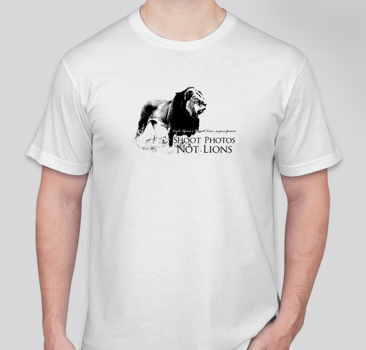 Save the Lions-In Memory of Cecil Fundraiser - unisex shirt design - front
