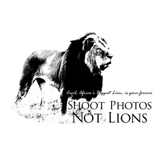 Save the Lions-In Memory of Cecil shirt design - zoomed