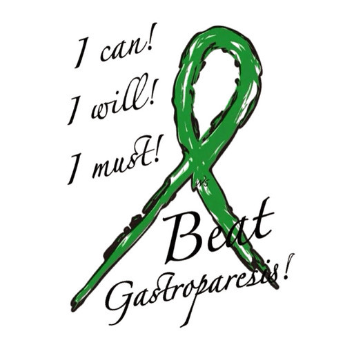 Gastroparesis Awareness shirt design - zoomed