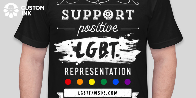 support positive lgbt representation shirt