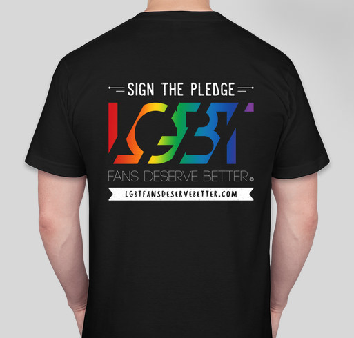 Support Positive LGBT Representation! Fundraiser - unisex shirt design - back