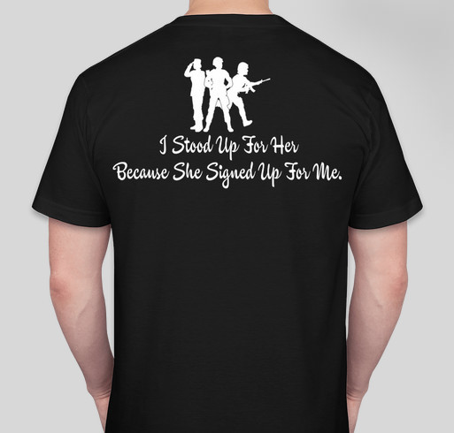 Stand Up for Homeless Women Veterans! Fundraiser - unisex shirt design - back