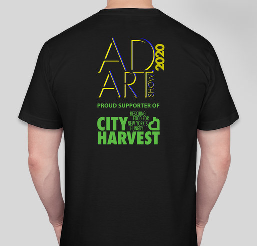 AD ART SHOW 2020 Supports City Harvest Fundraiser - unisex shirt design - back
