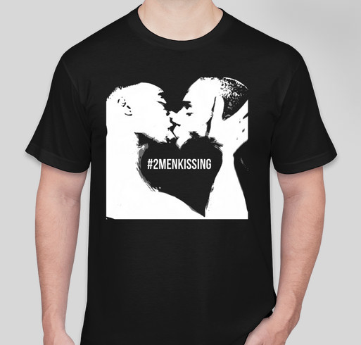 #2MENKISSING Fundraiser - unisex shirt design - small