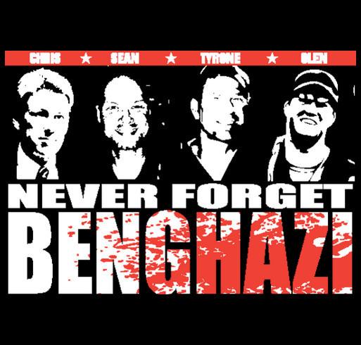 Never Forget Benghazi shirt design - zoomed