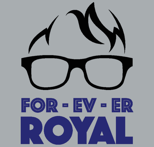 Forever Royal shirt design - zoomed