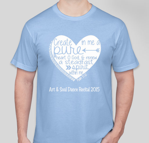 Art & Soul Recital Fundraiser - unisex shirt design - front