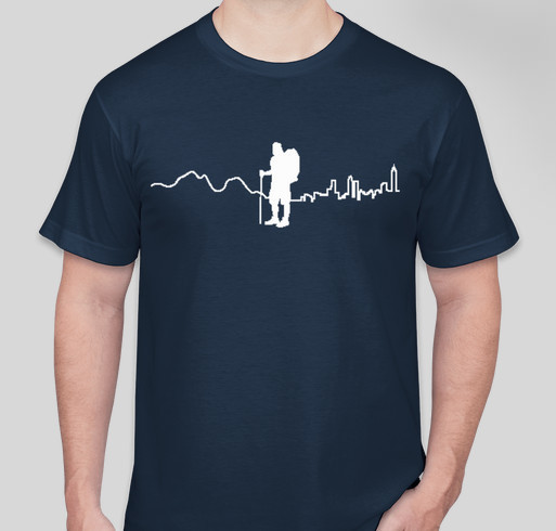 Summits to Skyline - Atlanta Trails hiking shirt Fundraiser - unisex shirt design - front