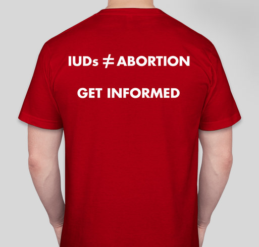 IUDs Are Our Friends Fundraiser - unisex shirt design - back