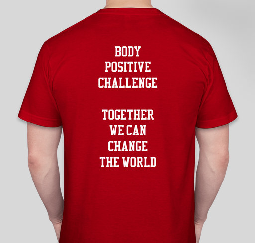A body positive challenge Fundraiser - unisex shirt design - back