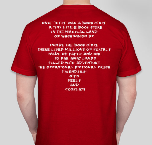 The Book Hole Project Fundraiser - unisex shirt design - back