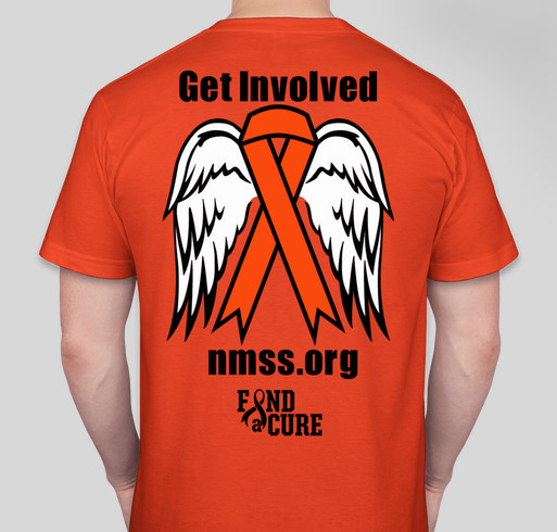 Help find a cure for MS Fundraiser - unisex shirt design - back