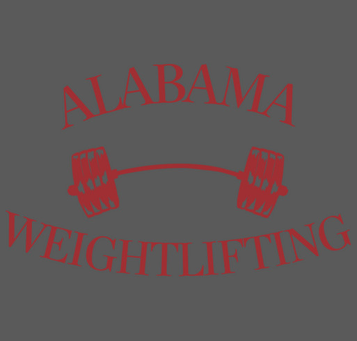 Alabama Weightlifting Team shirt design - zoomed