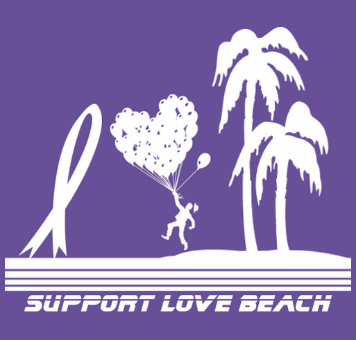 SUPPORT LOVE BEACH shirt design - zoomed
