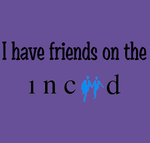 I Have Friends on the INCIID shirt design - zoomed