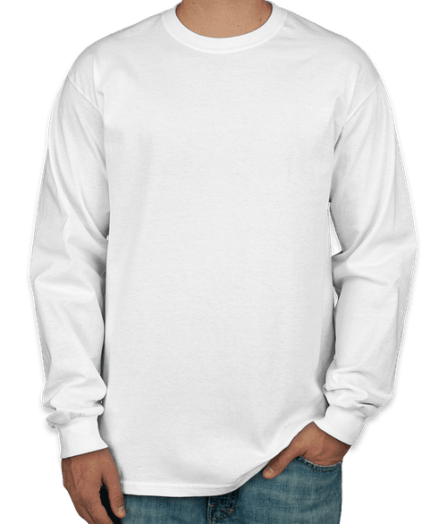Canada - Gildan Ultra Cotton Long Sleeve T-shirt - White