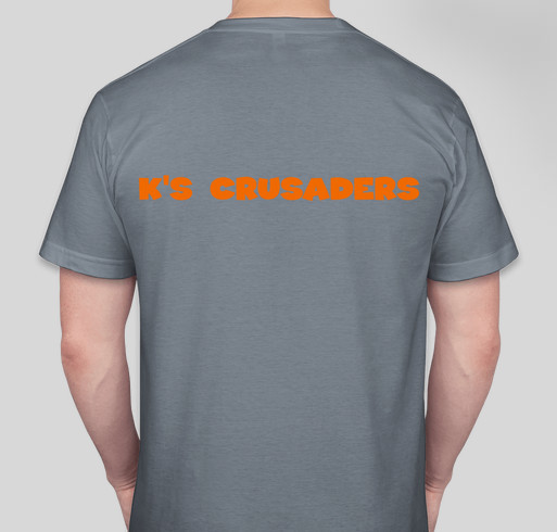 Kandy's Crusaders MS Walk 2015 Fundraiser - unisex shirt design - back