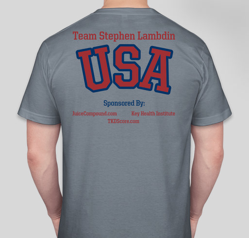 Support Stephen Lambdin's battle for Olympic Gold! Fundraiser - unisex shirt design - back