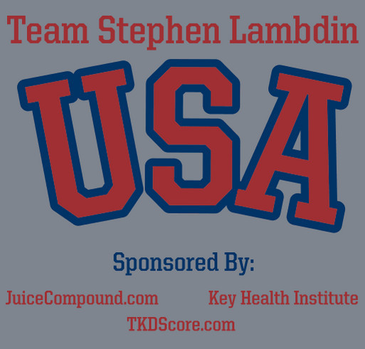 Support Stephen Lambdin's battle for Olympic Gold! shirt design - zoomed