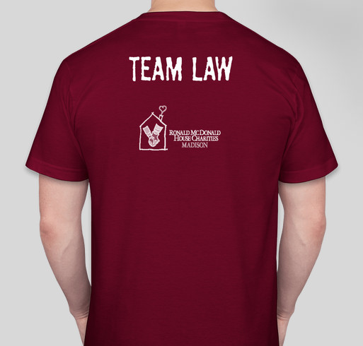 Dean's Cup 2015: University of Wisconsin Law School Fundraiser - unisex shirt design - back