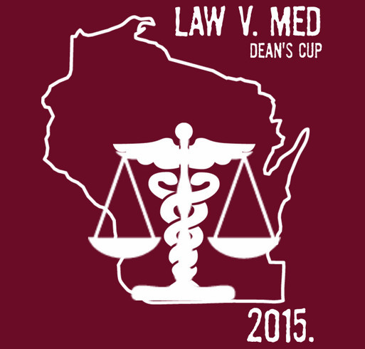 Dean's Cup 2015: University of Wisconsin Law School shirt design - zoomed
