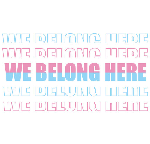 Celebrate Community: We Belong Here shirt design - zoomed