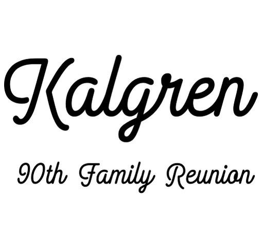 Kalgren 90th Reunion shirt design - zoomed