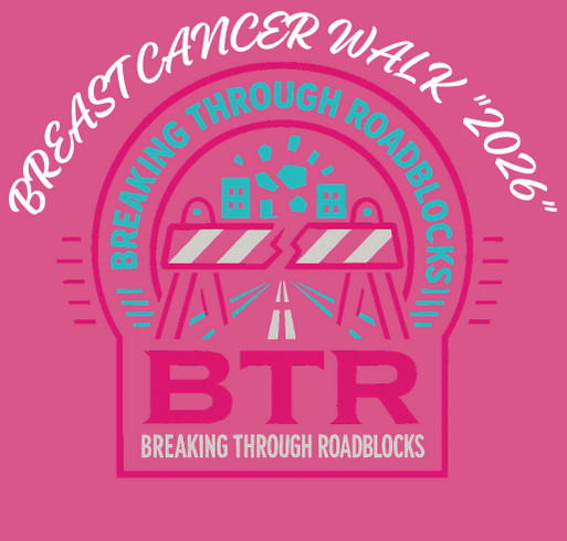 BTR’s 2nd Annual Breast Cancer Awareness Walk shirt design - zoomed