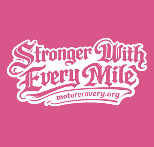 Stronger With Every Mile Collection - Goth shirt design - zoomed