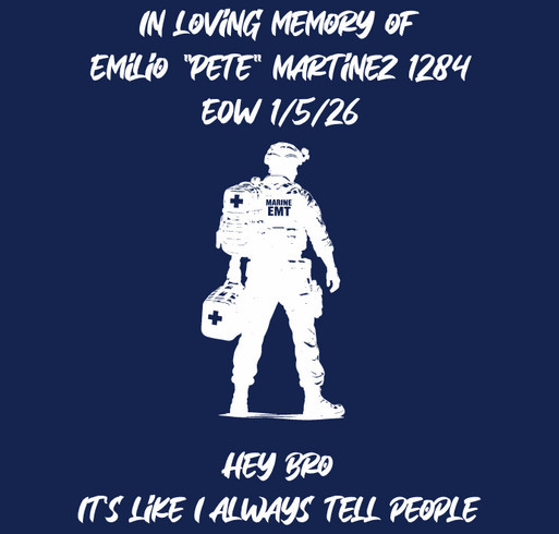 Emilio "Pete" Martinez shirt design - zoomed