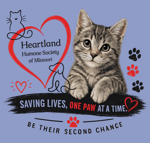 Heartland Humane Society T-shirt fundraiser shirt design - zoomed