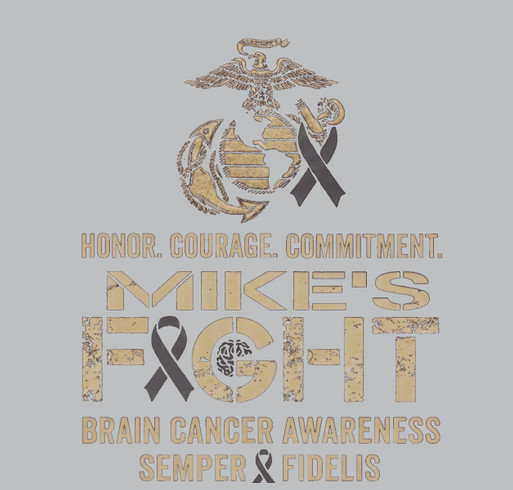 Mike's Fight Against Brain Cancer shirt design - zoomed