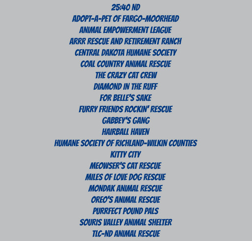 ND Raise for Rescues - 2026 shirt design - zoomed