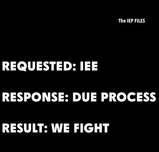 Enforcing IDEA in Public Education shirt design - zoomed