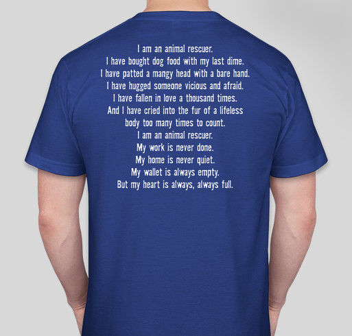 Do You Even Rescue? Fundraiser - unisex shirt design - back