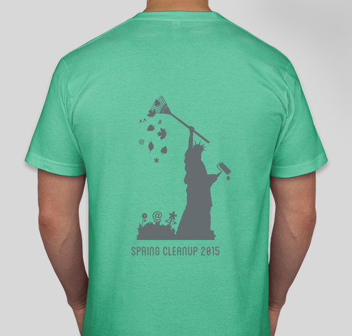 #TechNYCares for New York Cares Day Spring Cleanup Fundraiser - unisex shirt design - back