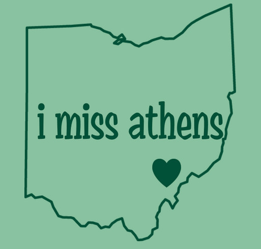 "I Miss Athens" t-shirt! shirt design - zoomed