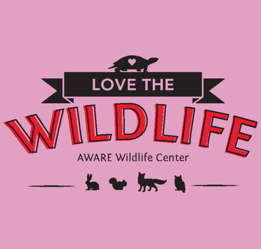 AWARE Wildlife Center -- Love the Wildlife T-shirt Fundraiser shirt design - zoomed