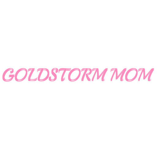‘GoldStorm Mom’ Racerback tank - white shirt design - zoomed