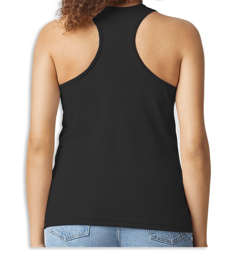 GoldStorm Mom’ Racerback tank - black Fundraiser - unisex shirt design - back