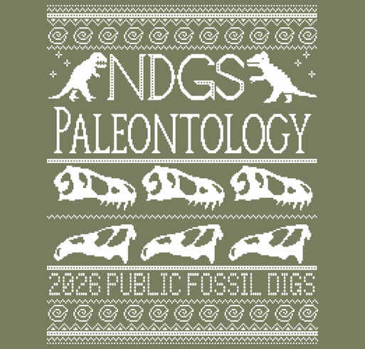 2026 NDGS Paleontology Public Fossil Digs Shirts shirt design - zoomed