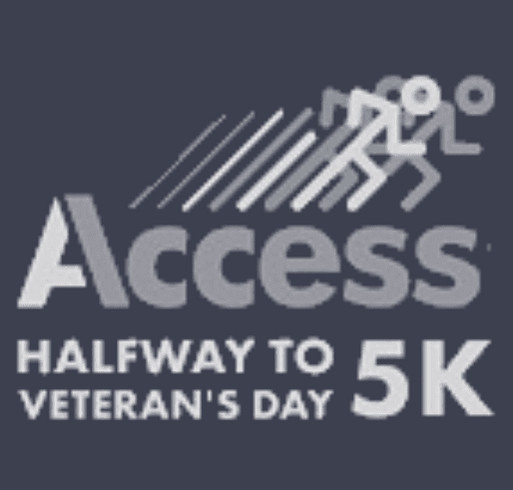 Access Half Way to Vets Day 5K shirt design - zoomed