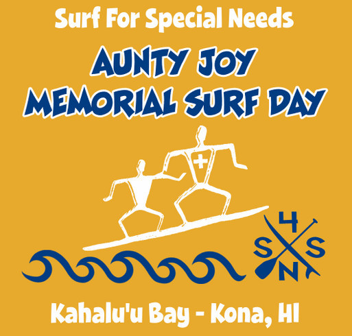 2024 S4SN Aunty Joy Mills Memorial Surf Day shirt design - zoomed
