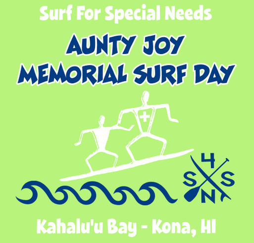 2024 S4SN Aunty Joy Mills Memorial Surf Day shirt design - zoomed