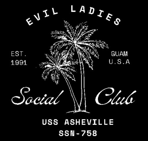 EVIL Ladies' Social Club FRG Fundraiser shirt design - zoomed