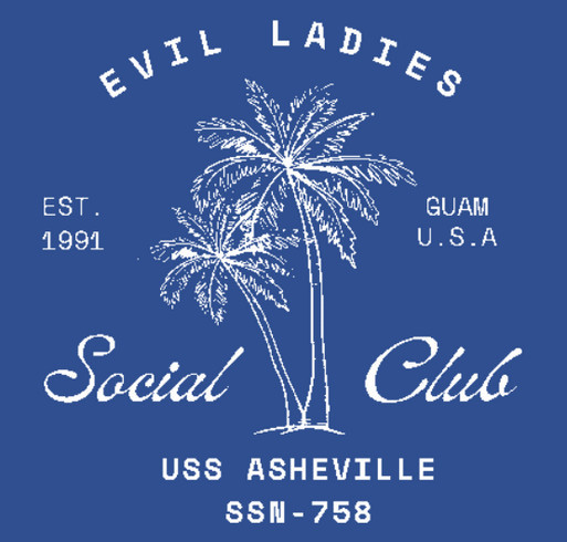 EVIL Ladies' Social Club FRG Fundraiser shirt design - zoomed