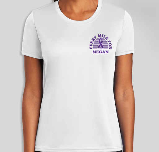 Miles for Megan Fundraiser - unisex shirt design - front