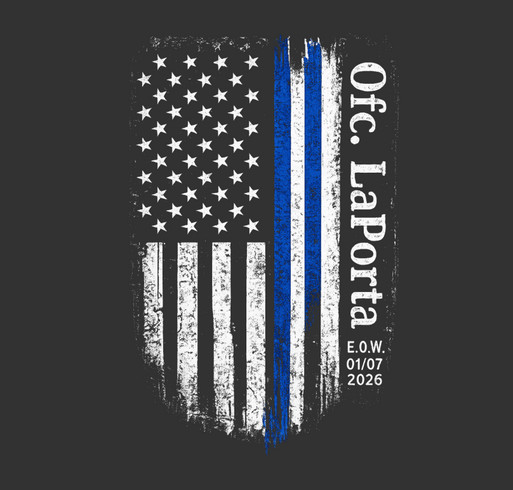 In memory of Officer Stephen LaPorta shirt design - zoomed
