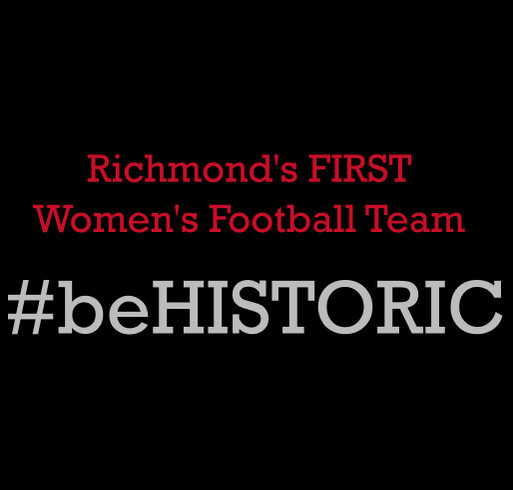 SUPPORT RVA's FIRST Women's Football Team!! shirt design - zoomed